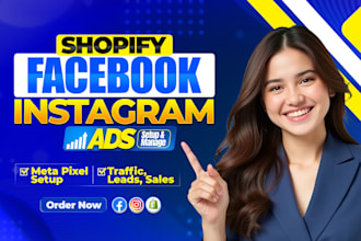 setup and manage facebook ads campaign, instagram ads, meta ads