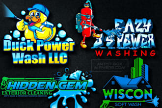 make pressure washing, power washing, and home cleaning logo