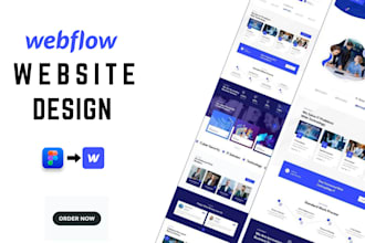 design webflow website, figma to webflow, responsive website, redesign website