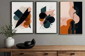 design printable abstract wall art posters