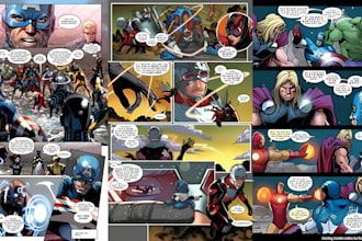 draw comic book illustration superhero comic storyboard graphic novel nsfw