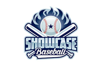 design modern showcase baseball logo