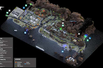 do vector map design, city map illustration, custom events app,fantasy landscape