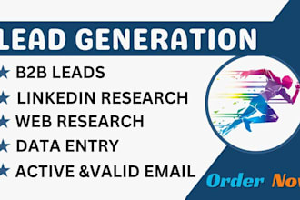 do b2b  web scraping and web research for leads generation
