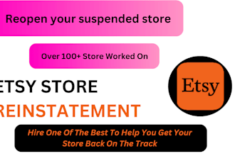 etsy suspension, etsy reinstatement appeal letter live chat for etsy reopen