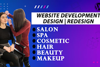 design a professional spa or beauty salon website