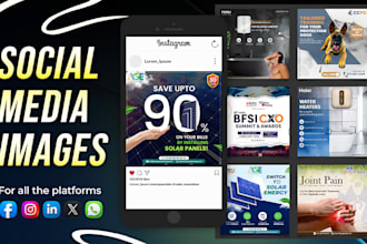 design social media images, facebook ad creatives and ad images