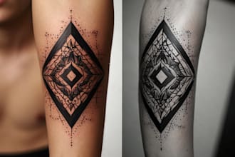 make quick geometric unique tattoo design for you