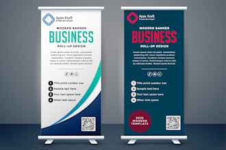 design unique retractable banner and roll up banner