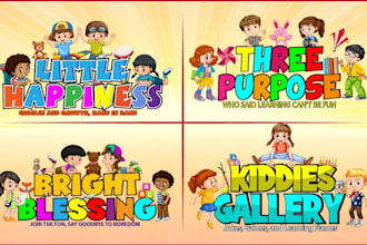 do custom childcare, daycare, children, school, education, and kids logo design