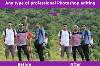 add, photoshop people, remove person, object from picture, edit photo background