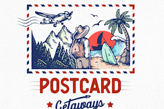 do modern travel agency adventure logo for your business