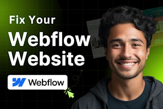 fix webflow errors, bugs, and responsive design issues within 24 hours
