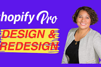 do shopify website design, shopify redesign, dropshipping store, shopify website