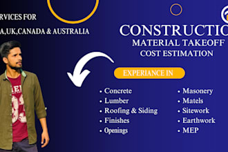 do construction cost estimate on planswift