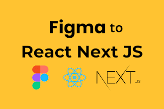 convert figma to next js or react js, tailwind CSS responsive website