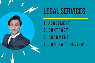 draft or review legal agreement,contract,document and lease agreement