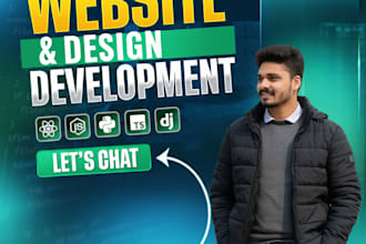 build your custom website with react, node, or django