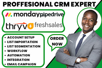 setup vctia thryv freshsales instantly pipedrive monday crm workflow automation