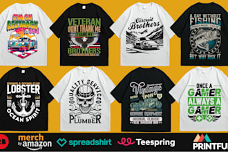 do minimalist custom typography graphic bulk t shirt design