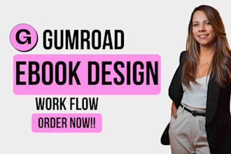 set up gumroad shop ebook design digital products design, workflow integration
