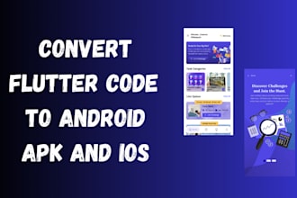 convert your flutter code to apk and publish it on google play store