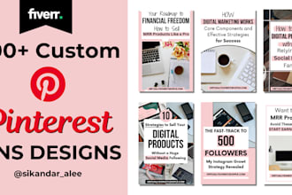 create 100 custom pinterest pins just in 24 hours