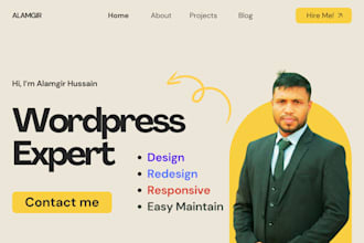 create a stunning personal or business portfolio website on wordpress