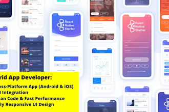 develop a high quality hybrid app using react native
