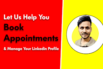 be your linkedin marketing manager and b2b appointment setter