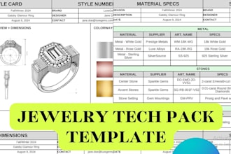 custom fashion design costumes shoes jewelry tech packs