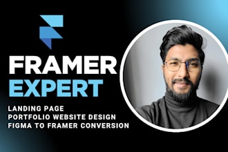 design modern framer website as framer expert and developer