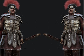 3d stylized game character model 3d game assets art stl files character modeling
