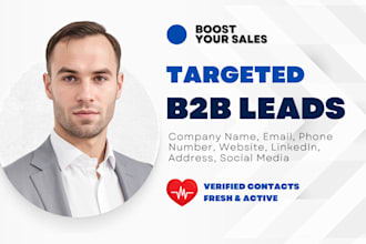 provide b2b lead generation and email list building