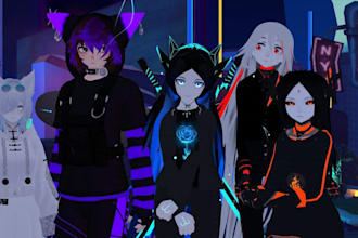 edit, optimize, upload 3d vrchat avatar furry vrc avatar vr character nsfw model