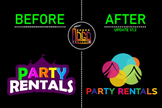redesign edit or update your existing logo creatively