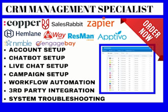 do nimble engagebay apptivo ewaycrm resman salesrabbit hemlane copper automation