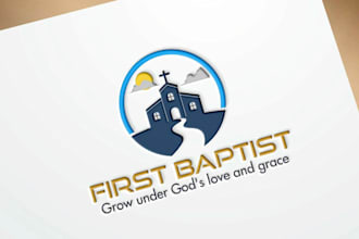 create a modern and stunning church logo design