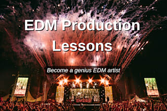 teach you to master edm production with lessons