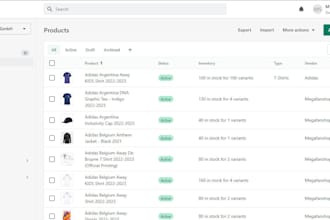 professional shopify product listing data entry manually