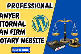 build lawyer website, attorney website, law firm website, notary website