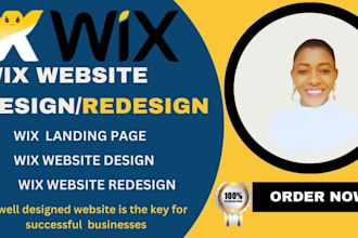 create wix website design and redesign  wix website and build wix online store