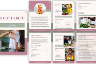 design ebook, workbook, lead magnet and pdfs
