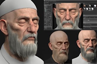 design hyper realistic 3d humanoid character game ready 3d metahuman pbr texture