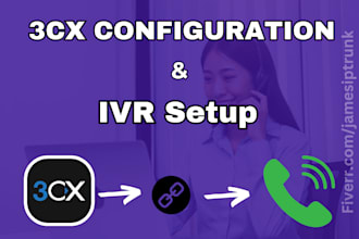 set up IVR in 3cx voice call auto dialer for inbound calls