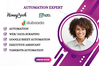 automate your crm with honeybook, dubsado, 17hats setup
