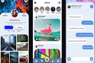 develop dating app social media app chat app live streaming app