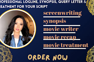 write logline synopsis query letter treatment for screenplay movie script story