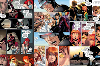 do comic book illustration graphic novel art book cover design nsfw manga