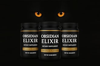 design eye catching supplement label and package design